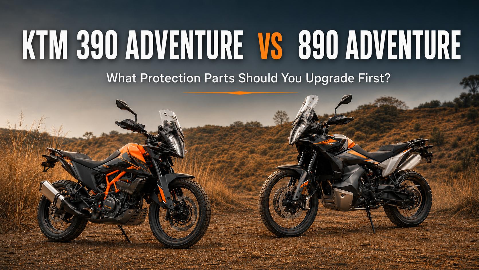 KTM 390 vs 890 Adventure: Comparison and Best Upgrades