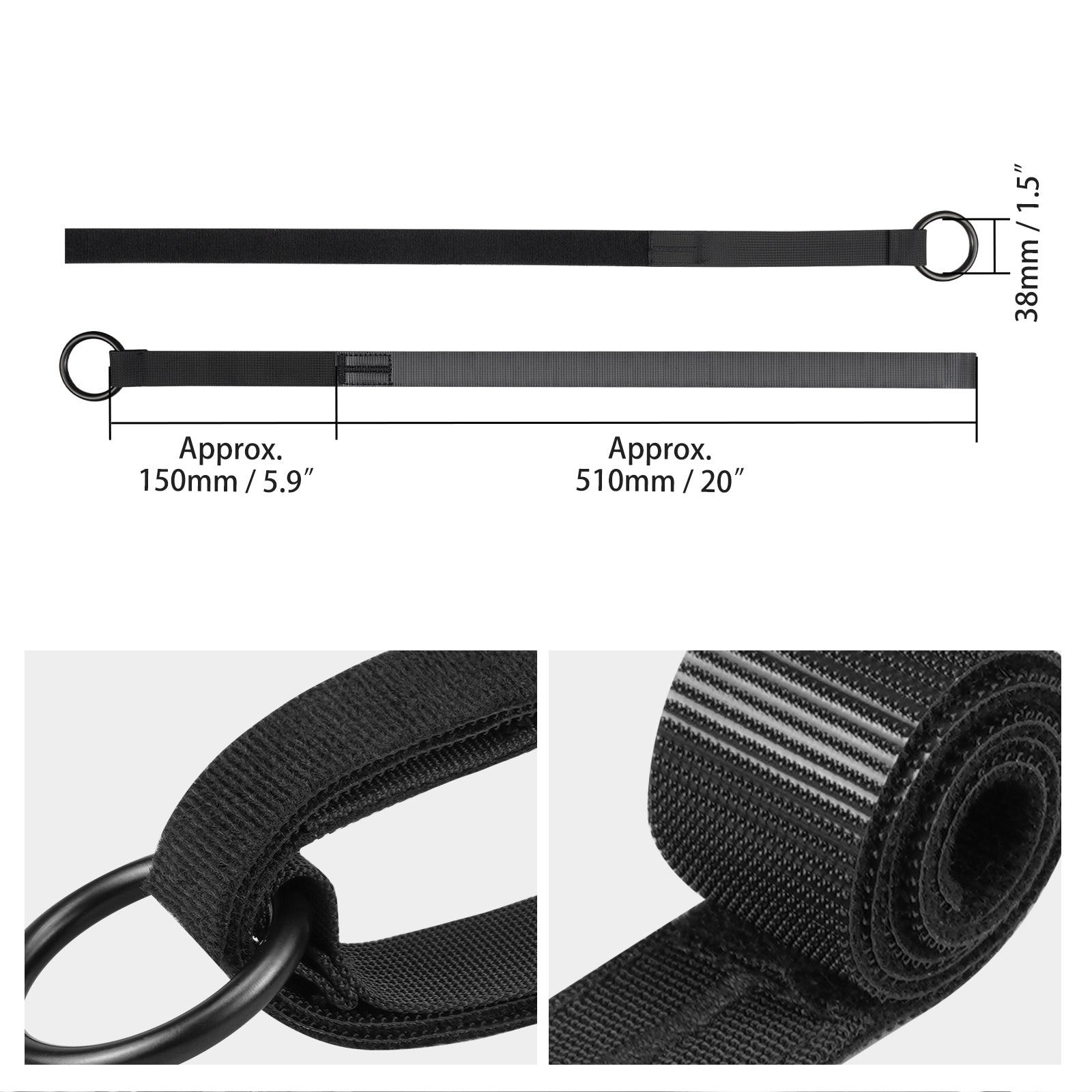 Motorcycle Universal Off-Road Soft Bag Tie Down Straps Retention Rings