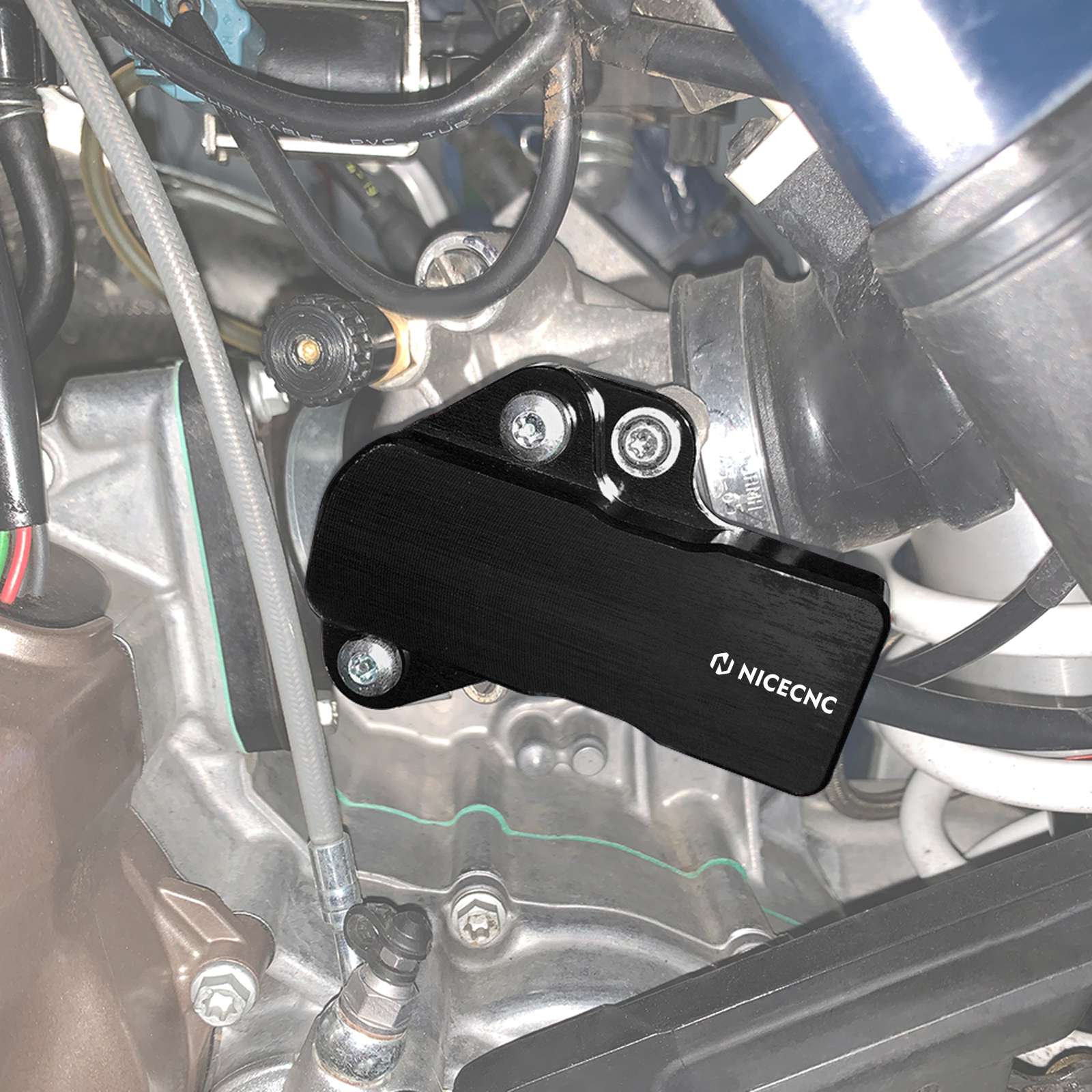 NICECNC Protezione sensore TPS anodizzata compatibile con KTM 150 250 300 XCW XC-W TPI 2018-2020 2021, HUSQVARNA TC125/FC350 2016-2020