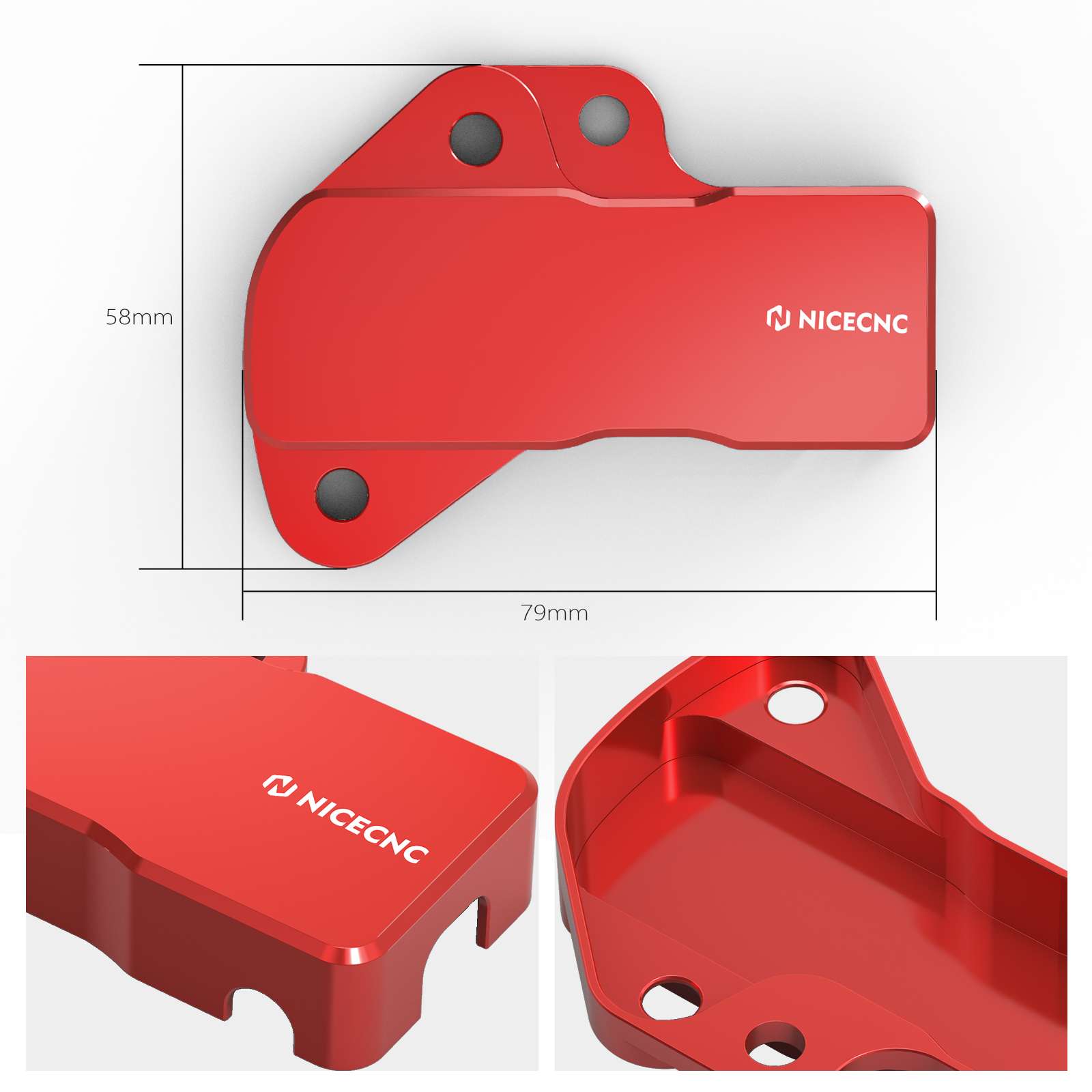 NICECNC Protezione sensore TPS anodizzata compatibile con KTM 150 250 300 XCW XC-W TPI 2018-2020 2021, HUSQVARNA TC125/FC350 2016-2020