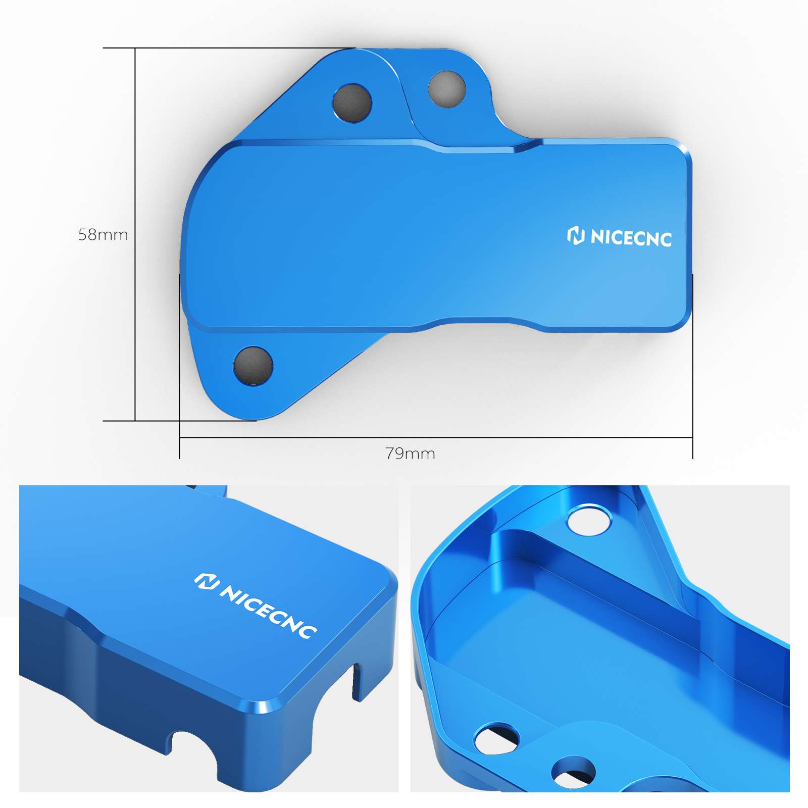 NICECNC Protezione sensore TPS anodizzata compatibile con KTM 150 250 300 XCW XC-W TPI 2018-2020 2021, HUSQVARNA TC125/FC350 2016-2020