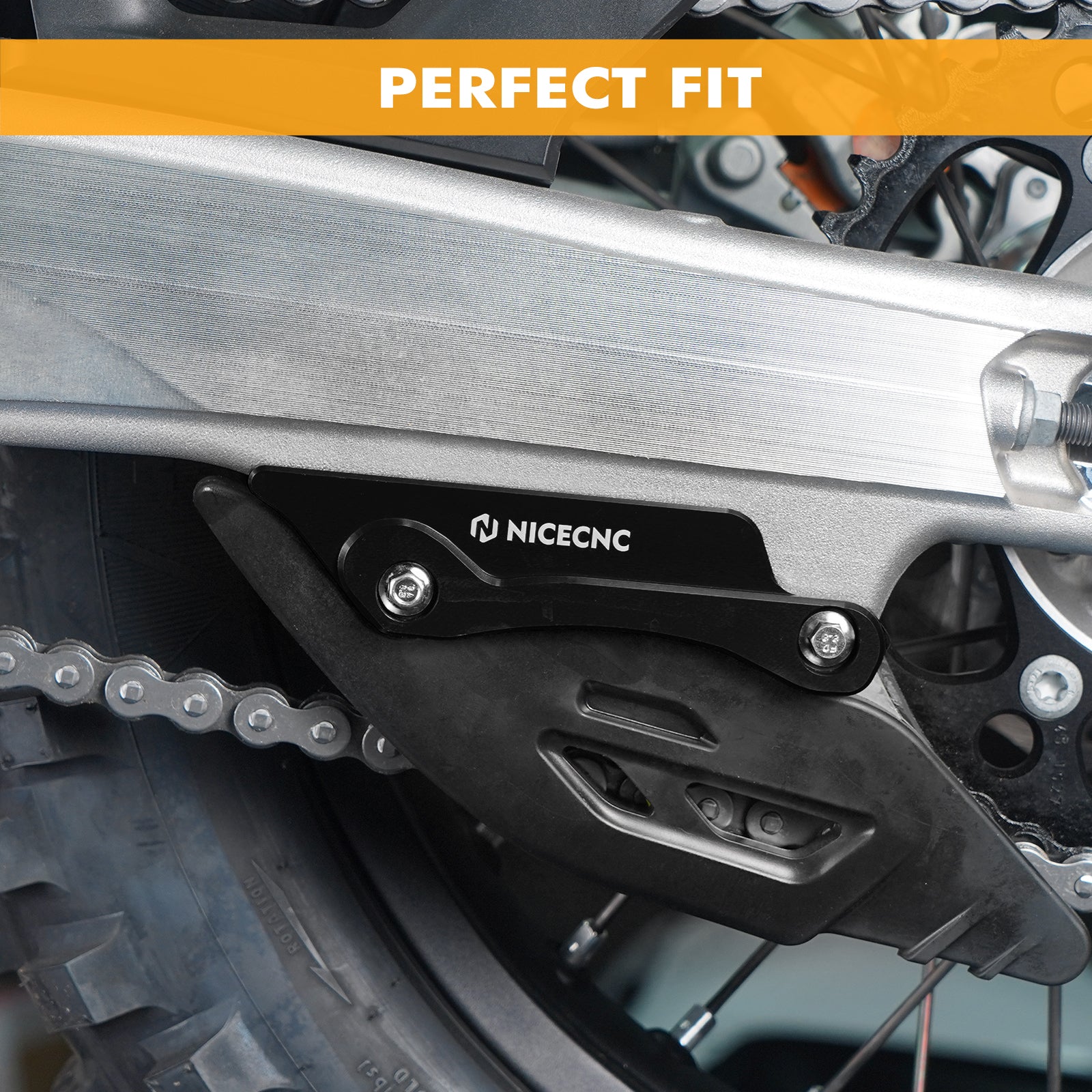 Rear Swingarm Guard For KTM 150-450 XC/SX/XCF/SXF 2023-2024 EXC/EXCF/XCW/XCWF 2024 Husqvarna GasGas