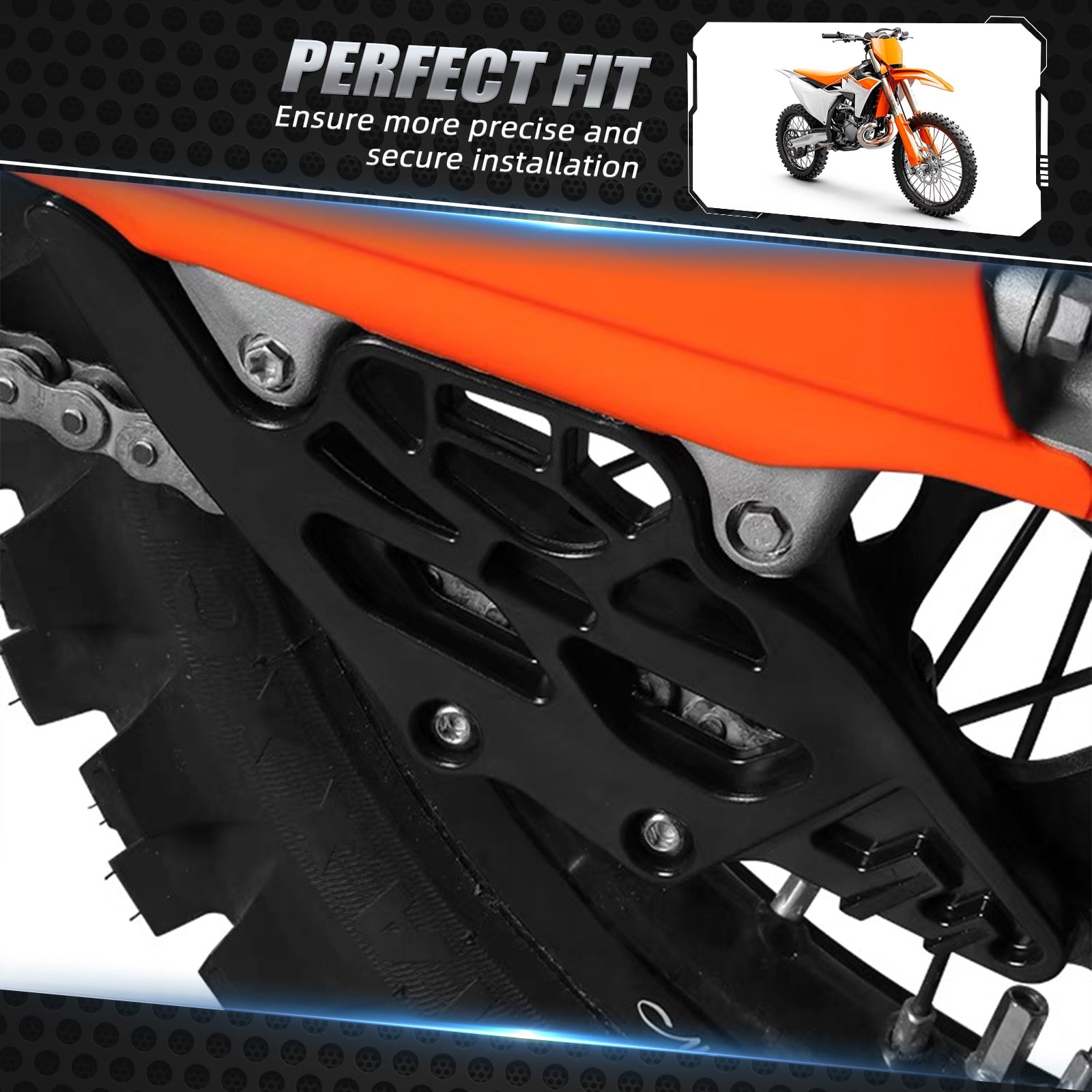 Rear Chain Guide Slider Protector For KTM 350 500 EXC-F 2024