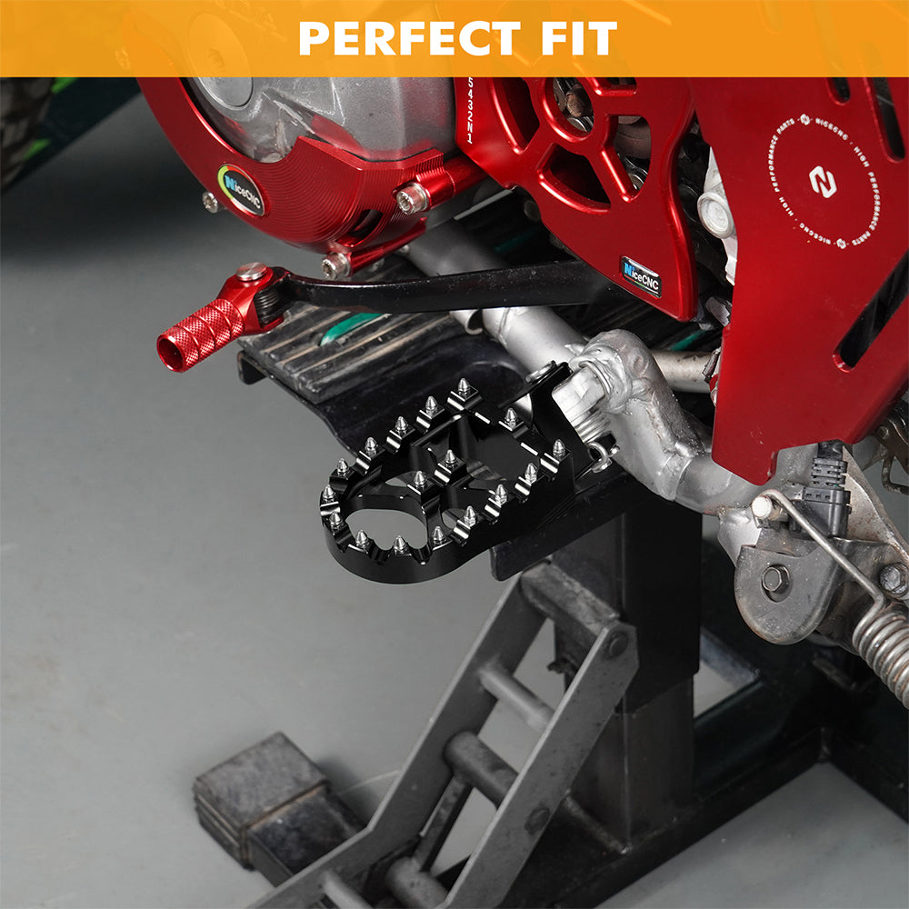 Enlarged Wide Foot Pegs Pedals For Honda XR650L 1993-2025 XR 650R 600R 250R 400R