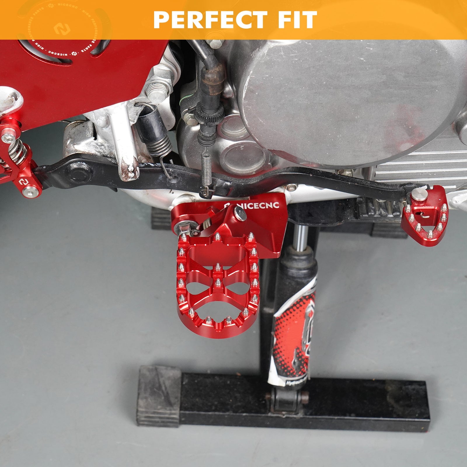 Enlarged Wide Foot Pegs Pedals For Honda XR650L 1993-2025 XR 650R 600R 250R 400R