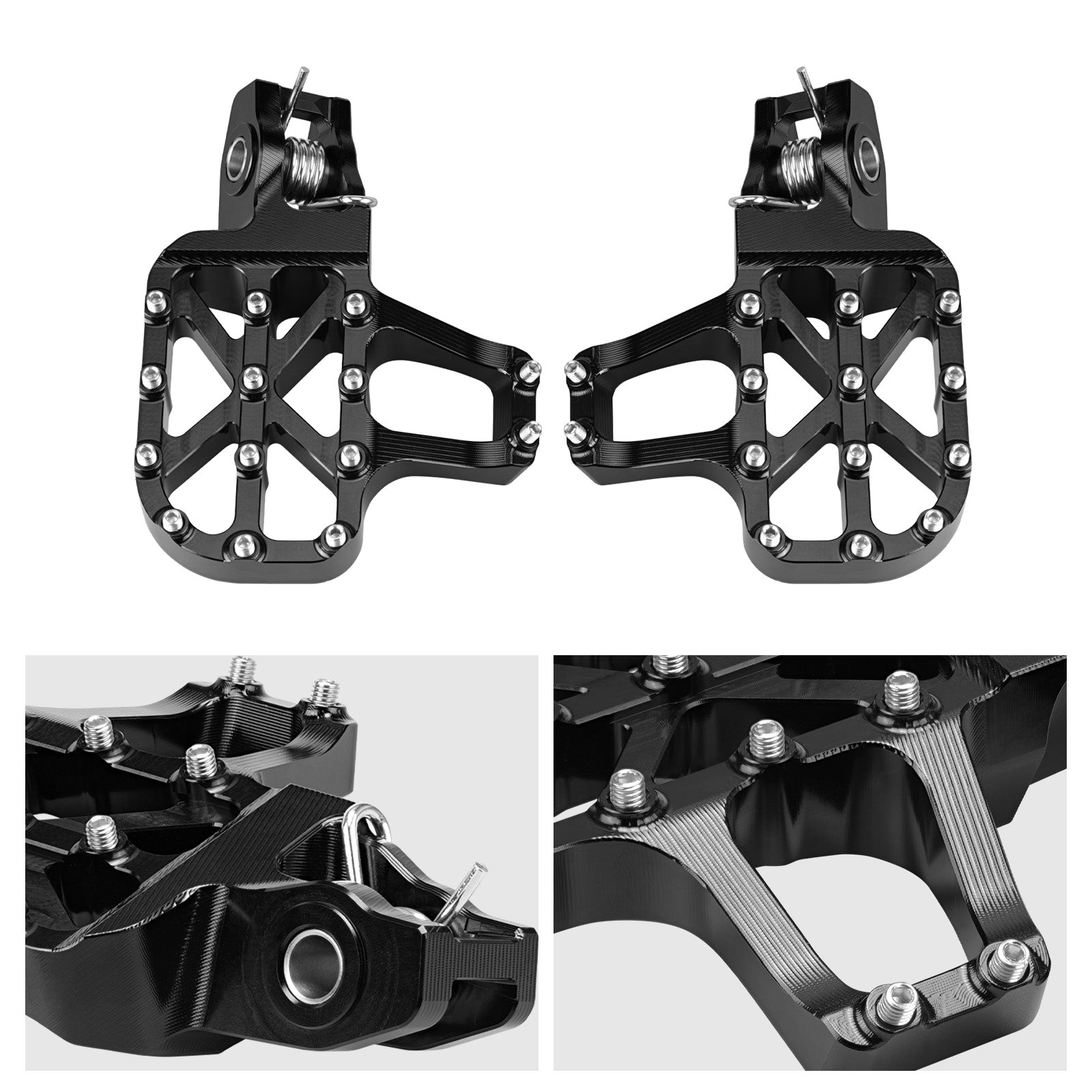 Forged Extender Foot Pegs Footrests For Stark Varg EX MX SM 2024-2025