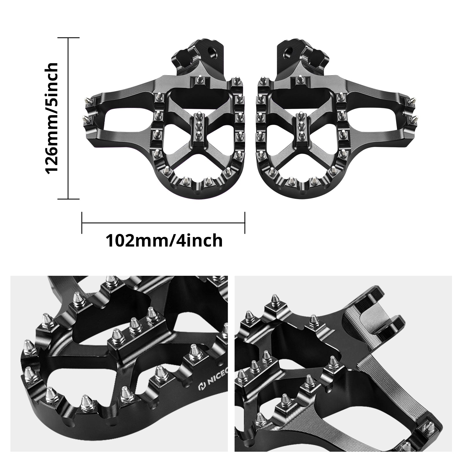 Hydraulic Rear Foot Brake + Extender Footrest + Support Brace For Surron Light Bee X S