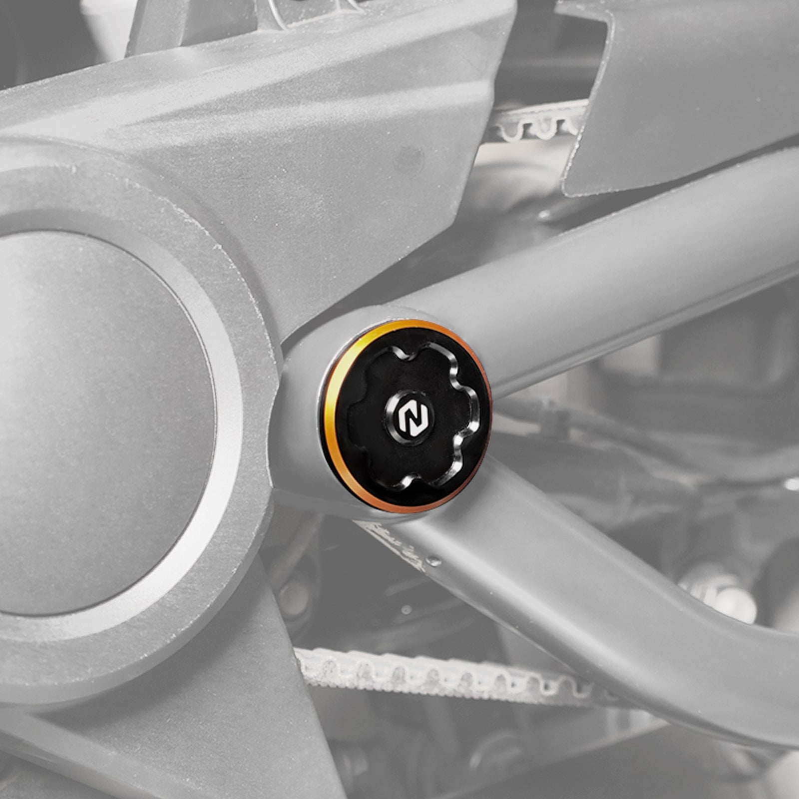 Pair Swingarm Hole Frame Plugs Caps For Harley Sportster S 1250 2021-2024