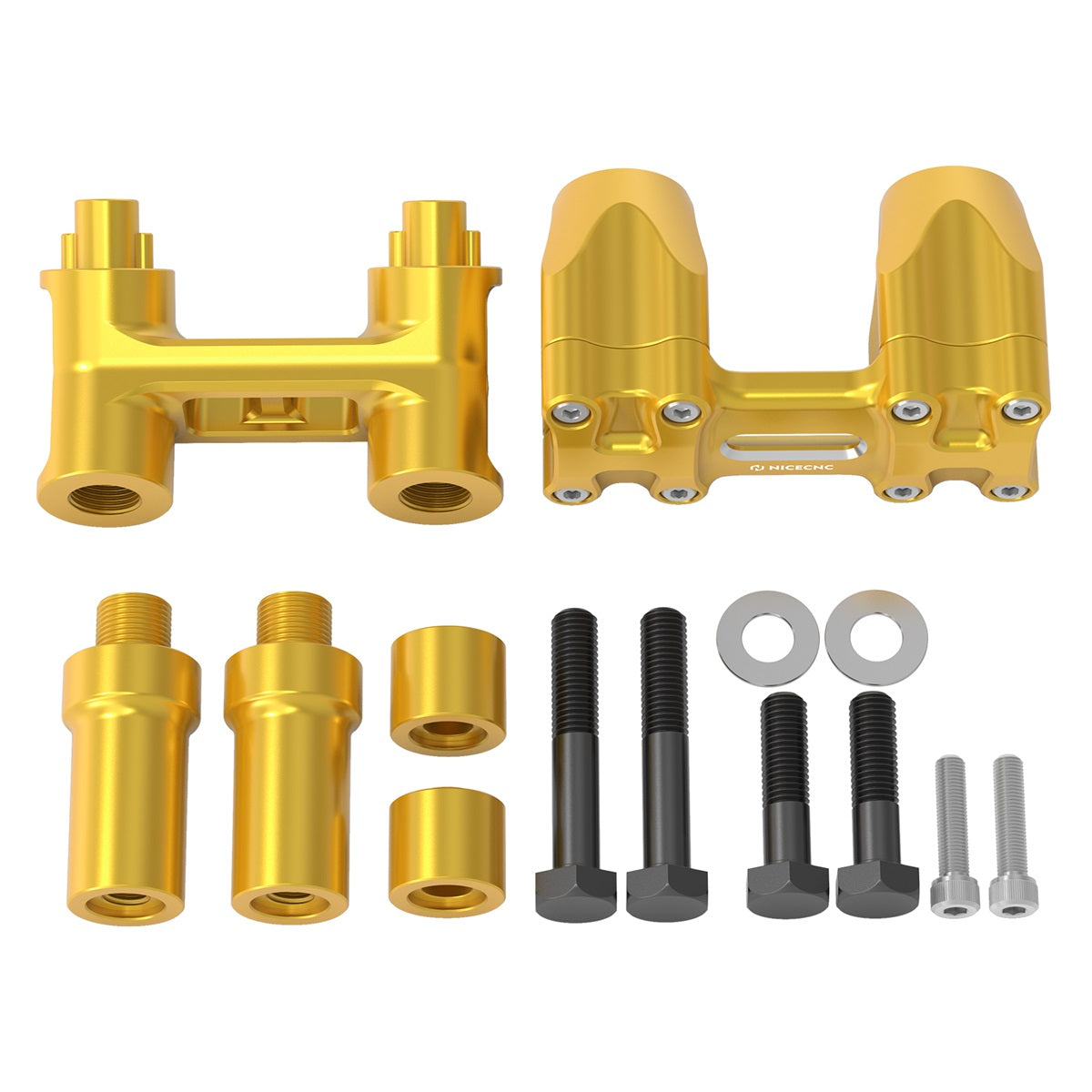 Kickback 1-1/8" Handlebar Riser For Harley Softail Slim Deluxe Heritage Classic Fat Boy