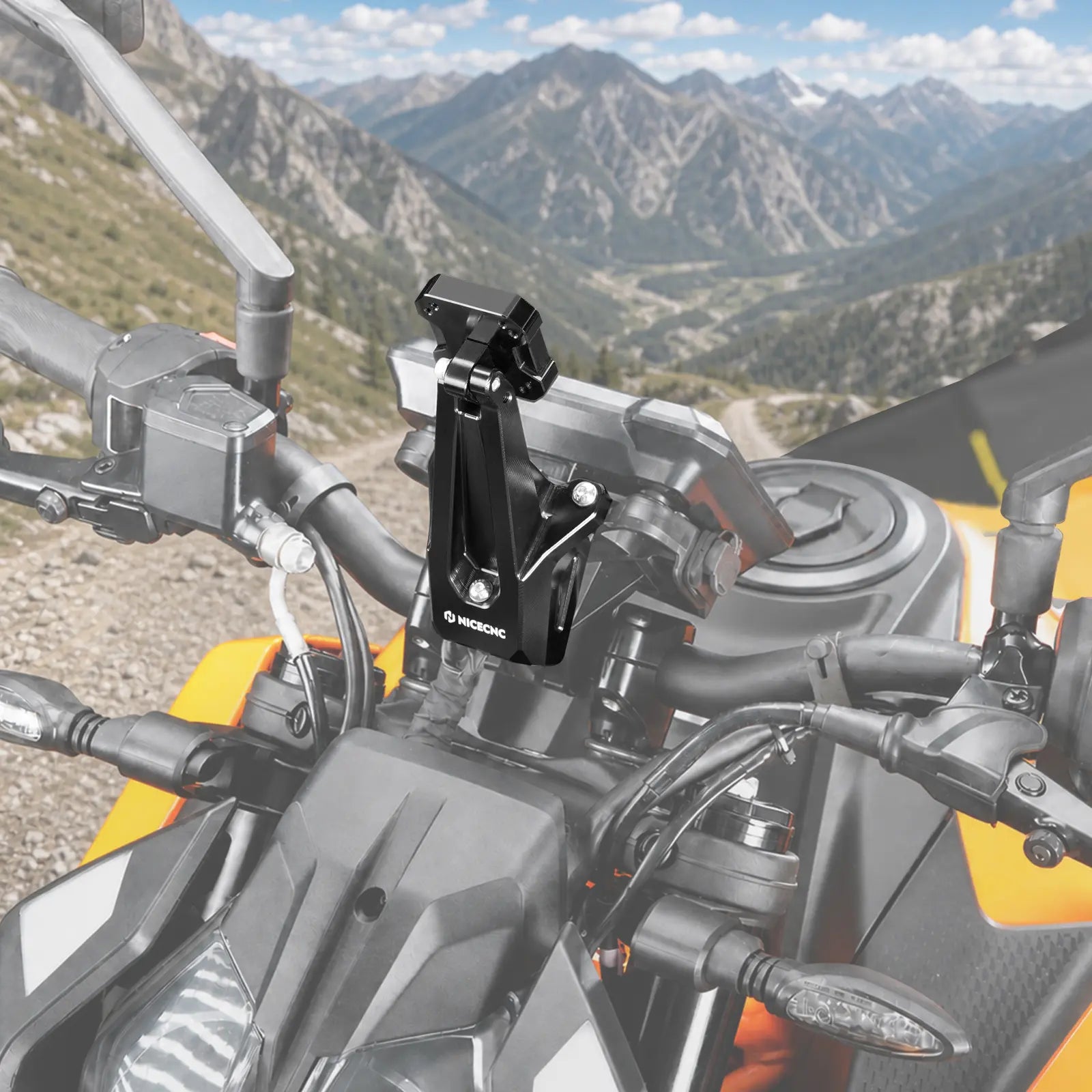 GPS Navigation AMPS Device Mount Holder For KTM DUKE 125 / 250 / 390 2024–2026
