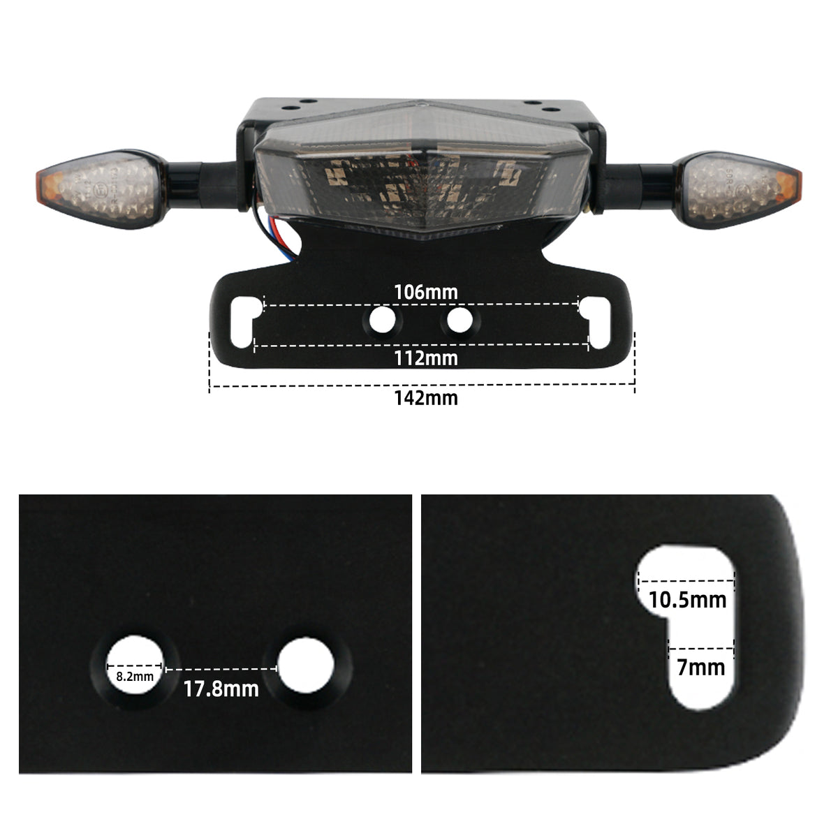 Rear Tail Tidy Fender Eliminator LED Brake Light For Suzuki DRZ400S 2000-2024