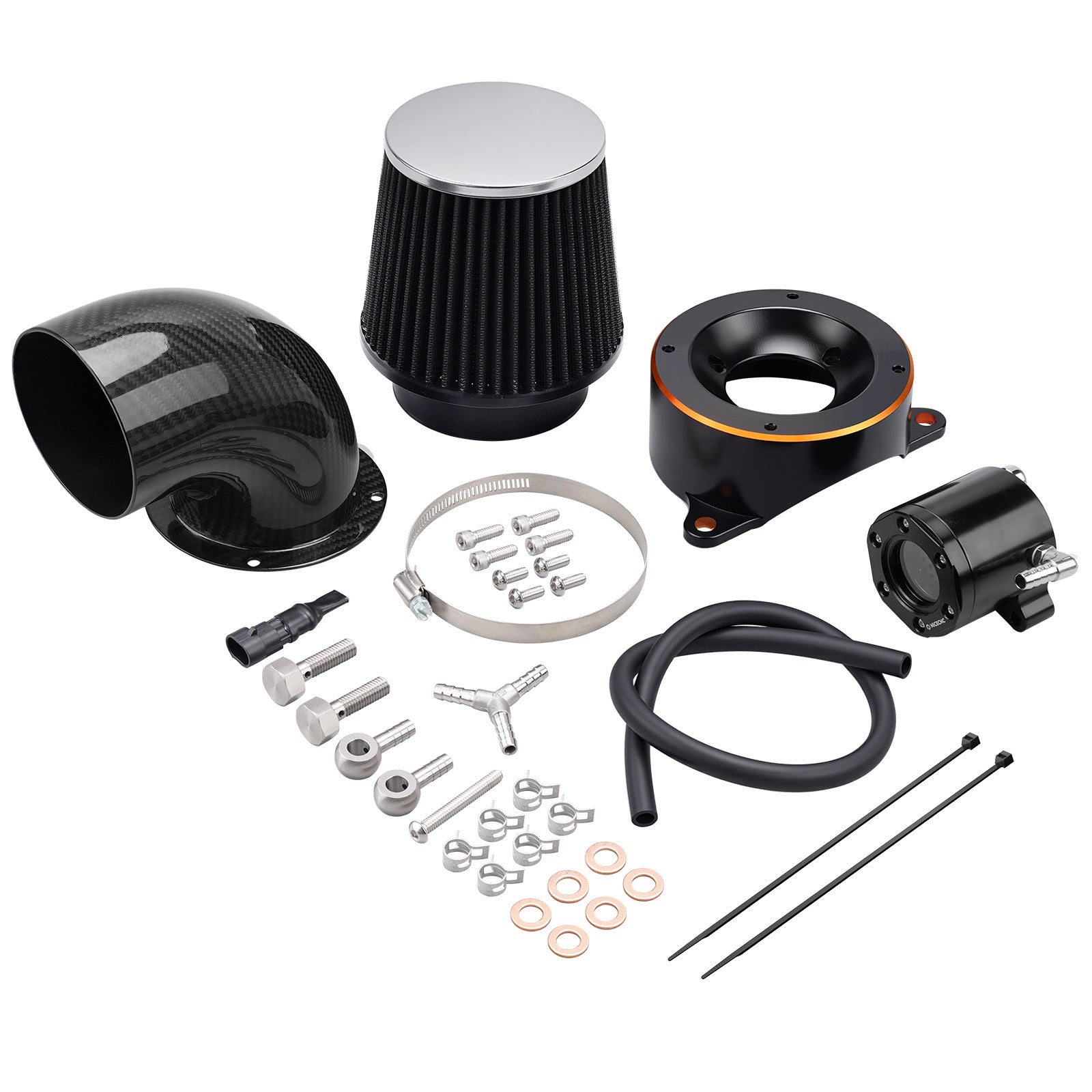 High-Flow Air Cleaner w/External Breather Kit For Harley Twin Cam Engine 2001-2016