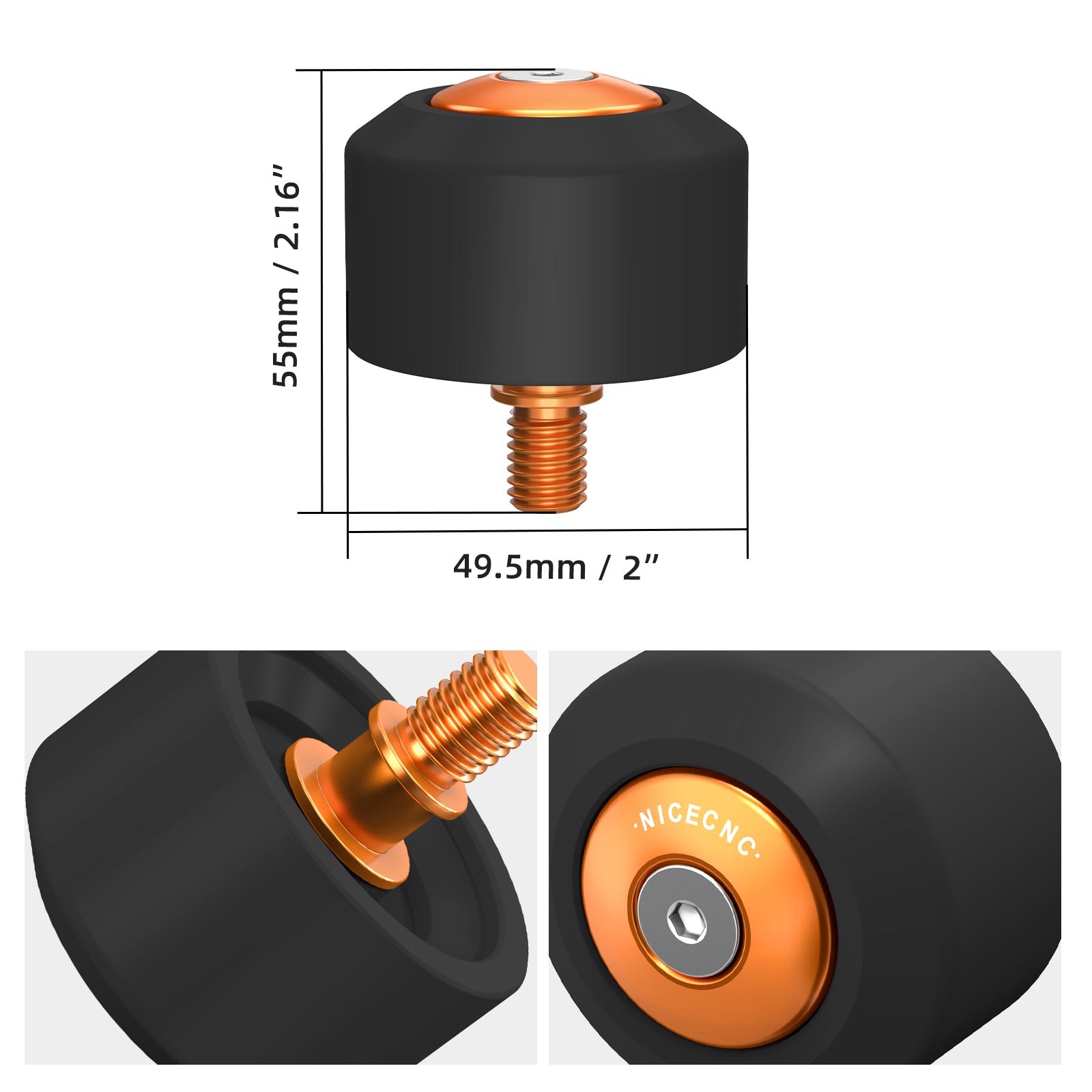 Rear Swingarm Slider Crash Bung Kit For KTM 390/250/125 Duke 2024 RC 390 2022-2023