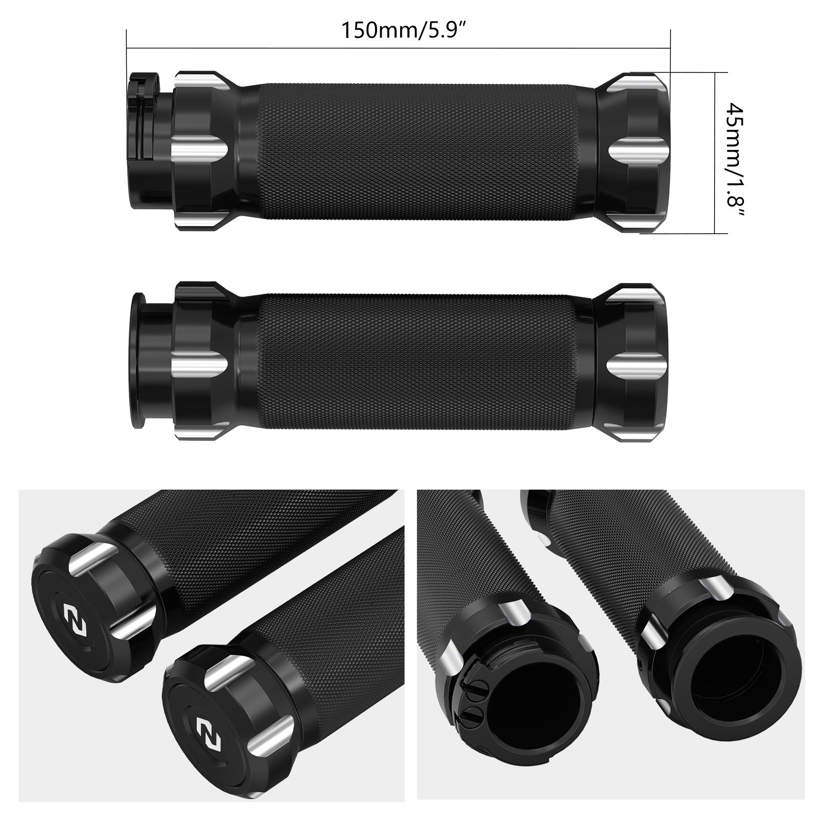 Handlebar Grips For Harley Dyna 1996-2017 Touring 1996-2007