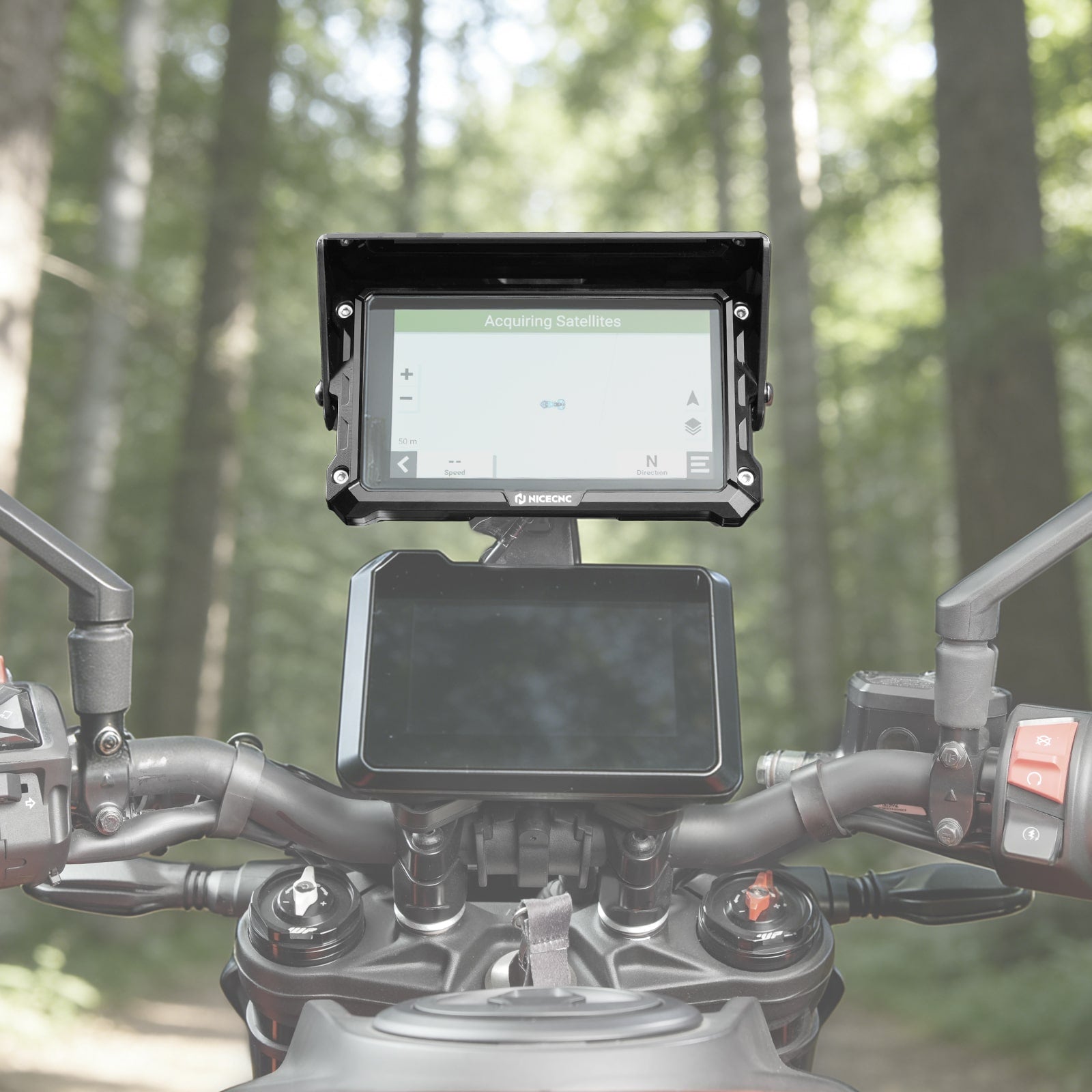 Protective Case + Adjustable Sun Visor Kit For Garmin Zumo XT2 6" Devices