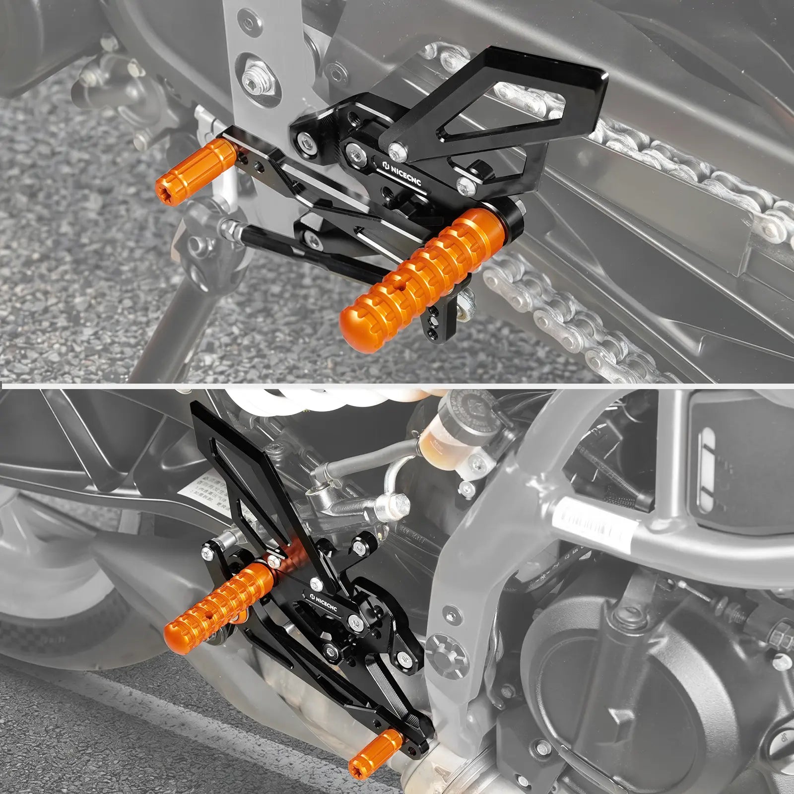 Adjustable Rearset Foot Peg Kit For KTM 390 Duke 2024-2026