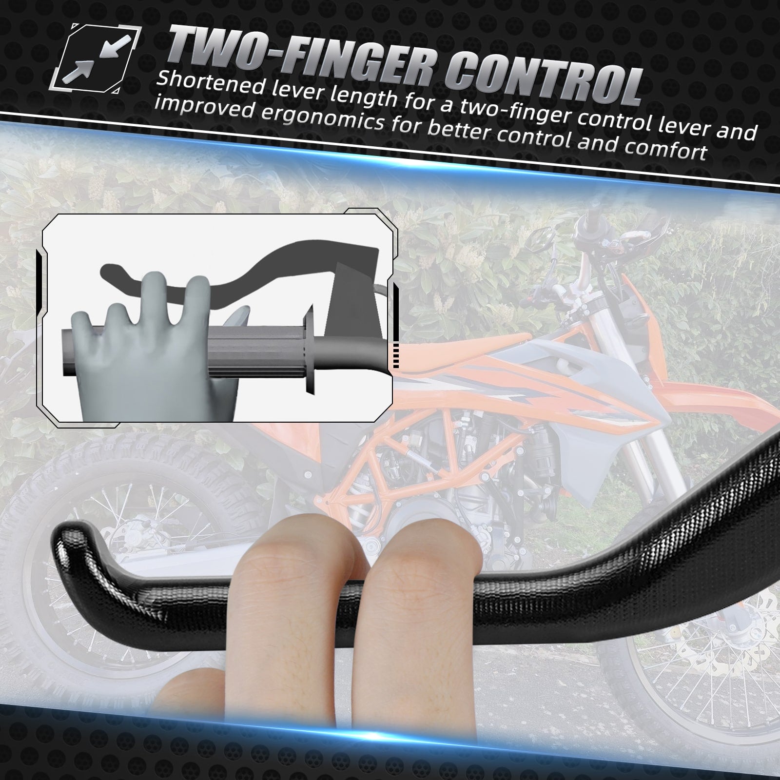 Shorty Clutch Lever 2-Finger Control For Husqvarna 701 Enduro Supermoto SM 2024