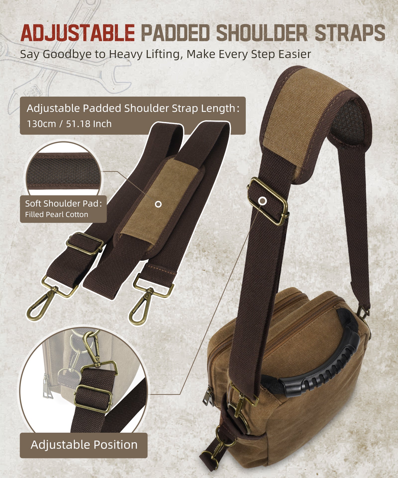 Edc Pocket Organizer with Shoulder Strap, Utility Edc Pouch, Electrician Tool Pouch for Fluke 117/116/115/114