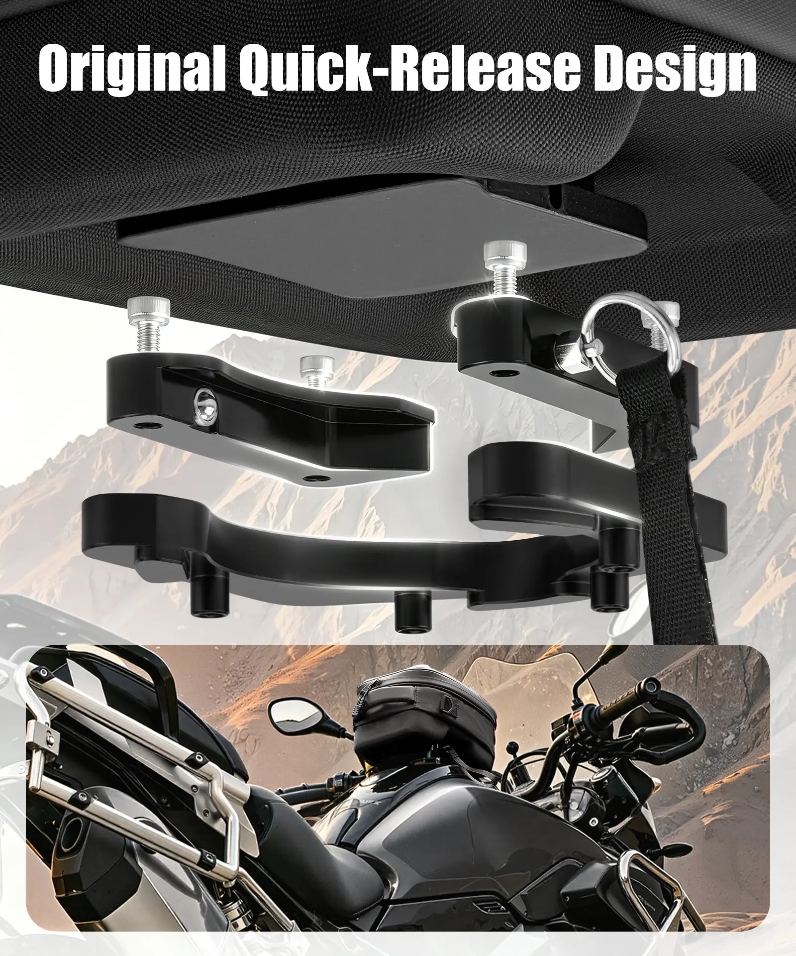 Quick-Release Motorcycle Tank Bag For BMW R 1250 GS Push-Pull Lock System Waterproof