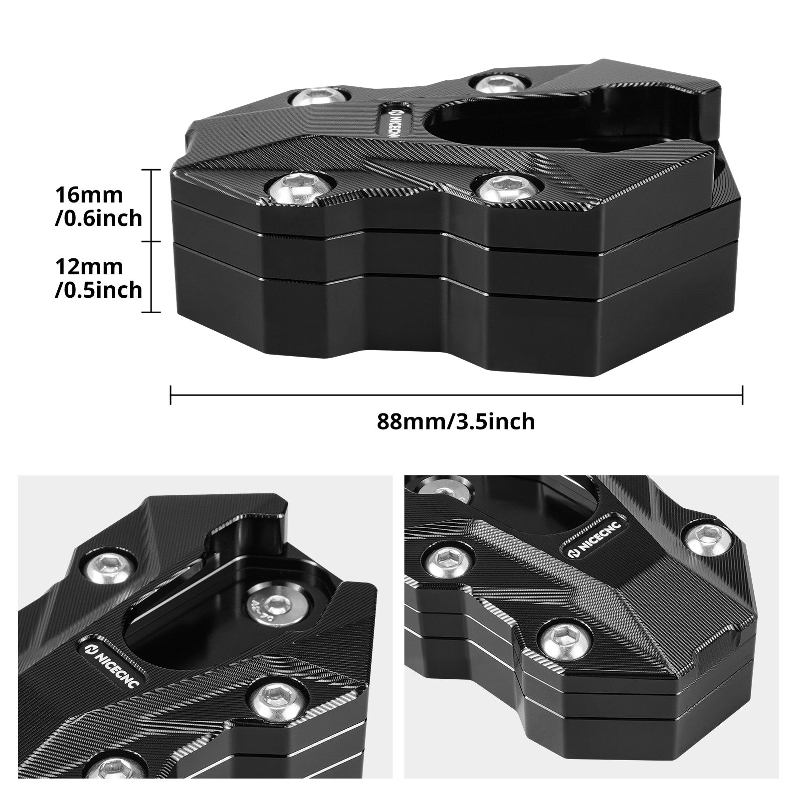 Kickstand Extension Plate For BMW R 1300 GS GSA 2024–2025 Replace 4653 1638616
