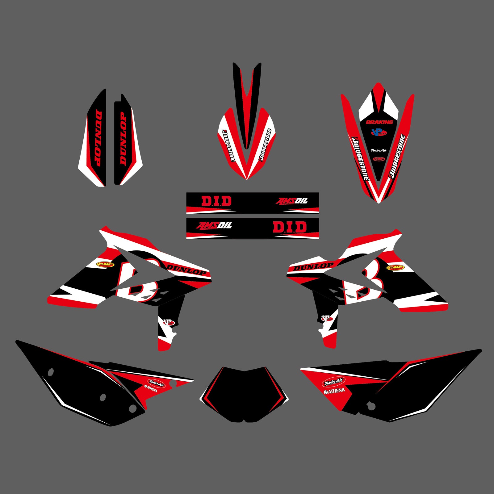 Motorcycle Full Graphics Background Sticker Decals For BETA RR 4T-2T 2013-2017