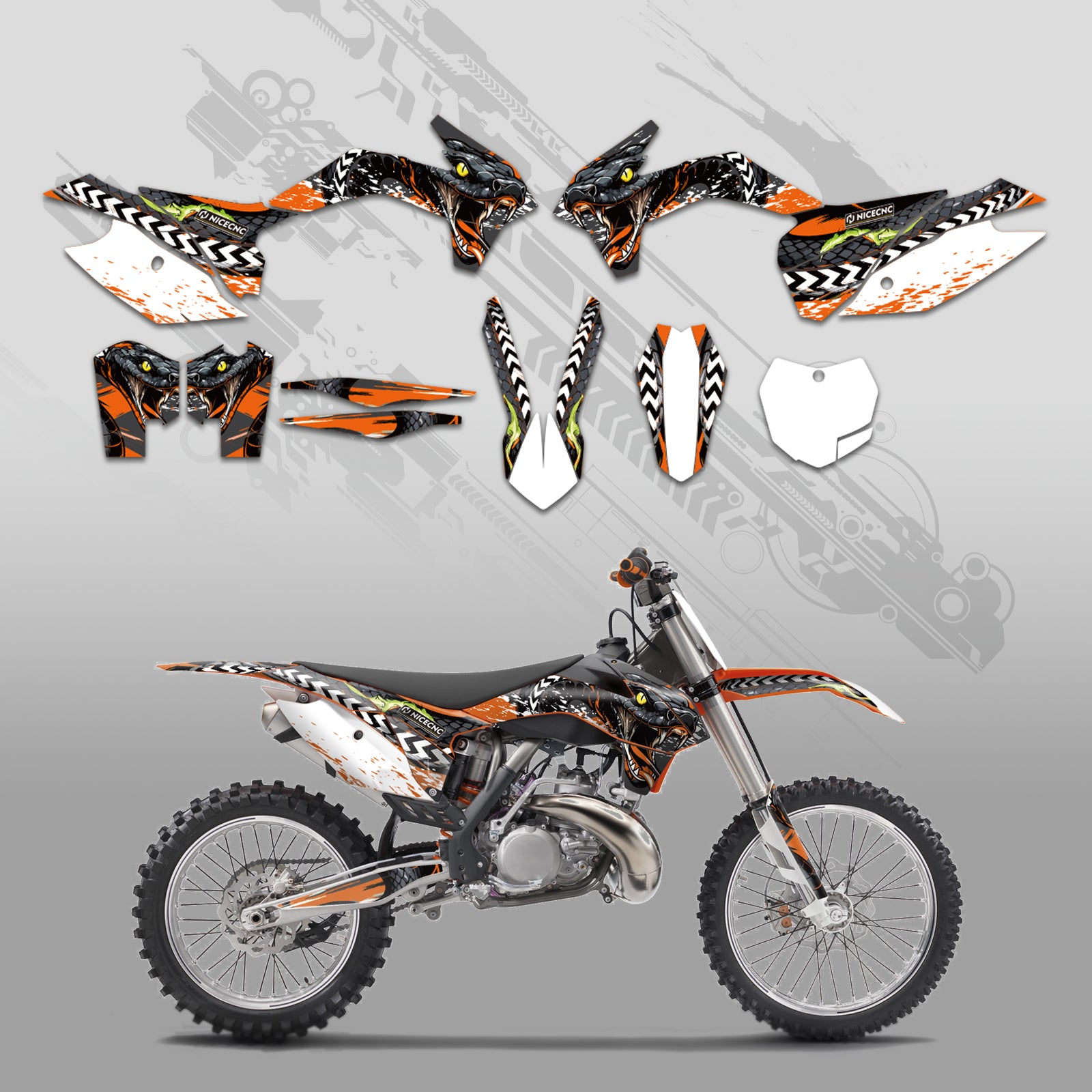 Full Graphics Decals Stickers For KTM SX XC 125-450F 2013-2015 EXC XC-W XCF-W 2014