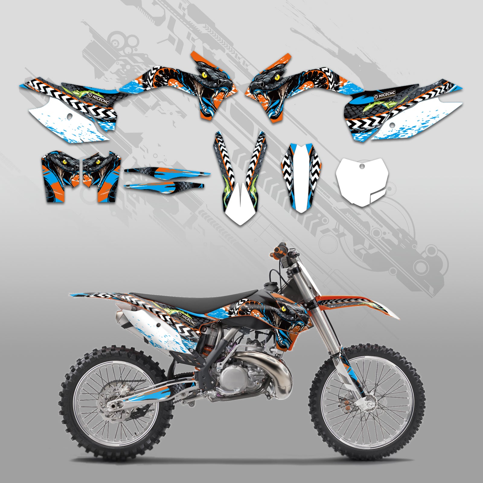 Full Graphics Decals Stickers For KTM SX XC 125-450F 2013-2015 EXC XC-W XCF-W 2014