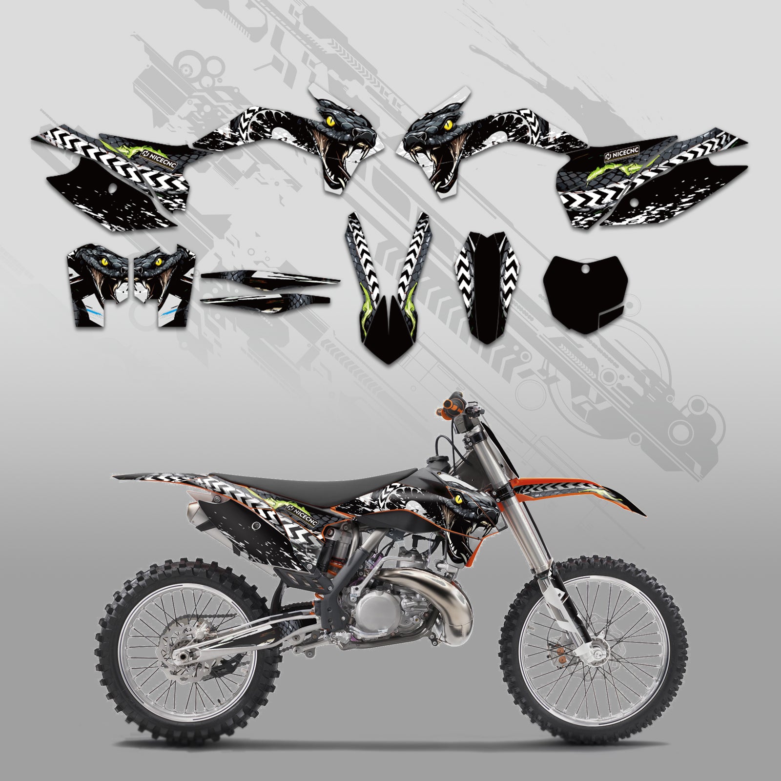 Full Graphics Decals Stickers For KTM SX XC 125-450F 2013-2015 EXC XC-W XCF-W 2014