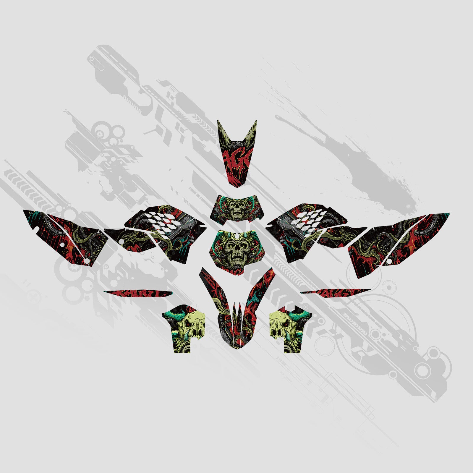 Full Graphics Decals Stickers Set For KTM EXC 2008-2011