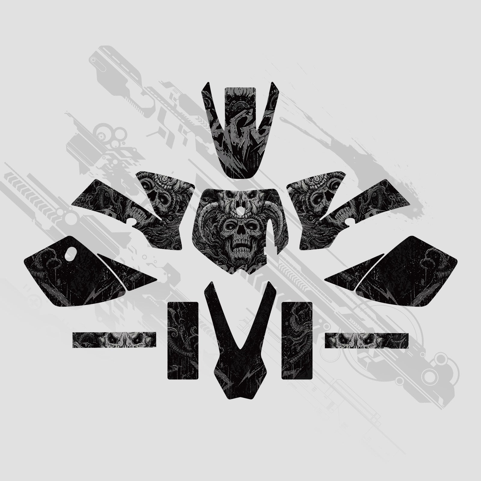 Full Graphics Decals Stickers Set For KTM SX50 2002-2008