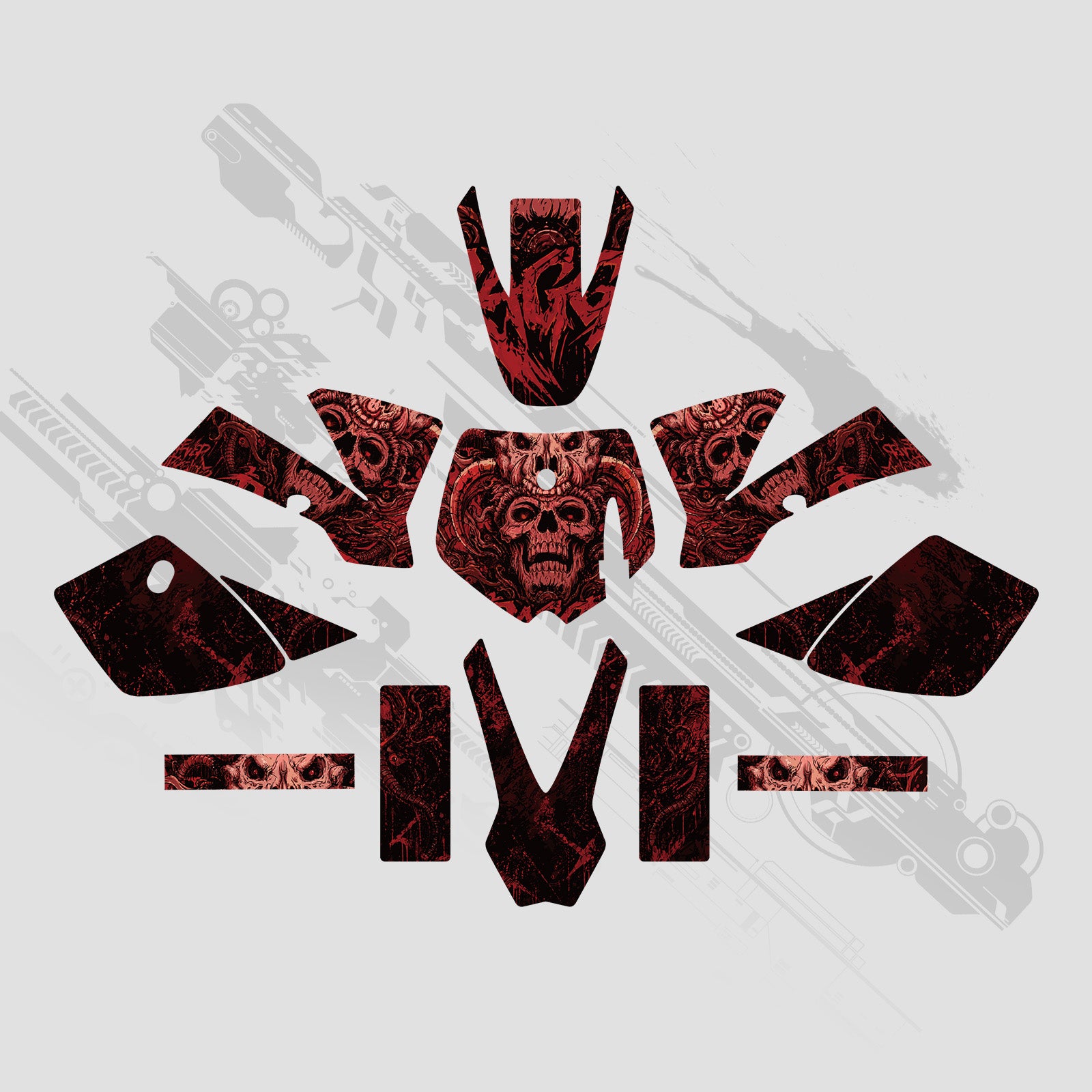 Full Graphics Decals Stickers Set For KTM SX50 2002-2008