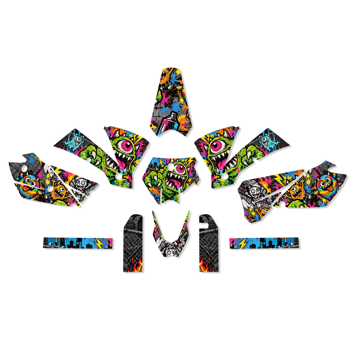 Motorcycle Full Graphics Decals Stickers Set For KTM SX 2003-2004
