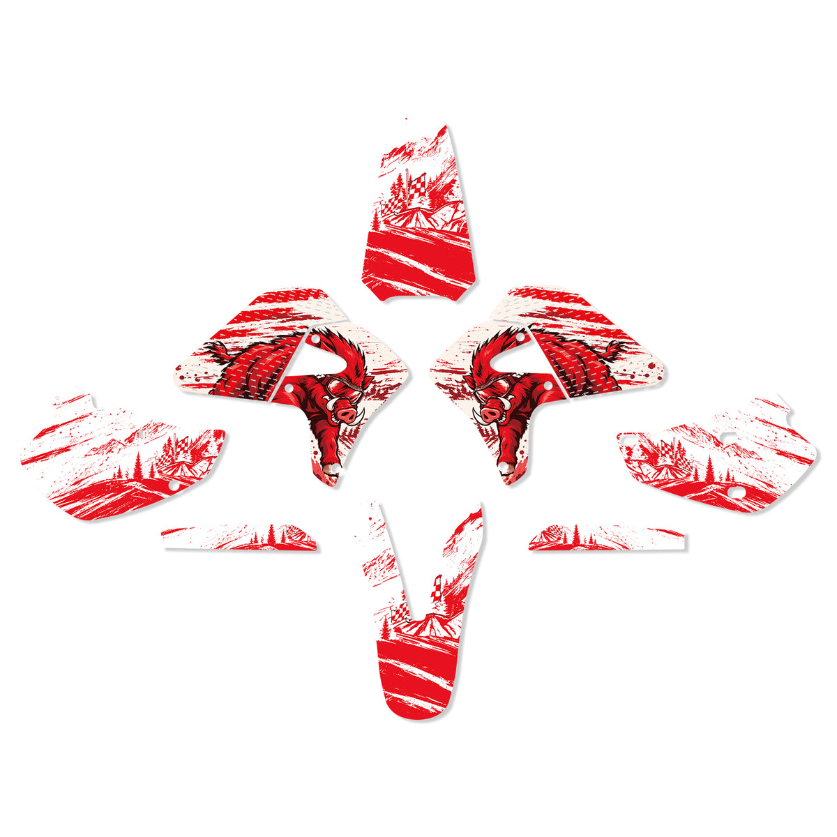 Motorcycle Full Graphics Decals Stickers Set For HONDA XR650R 2000-2009