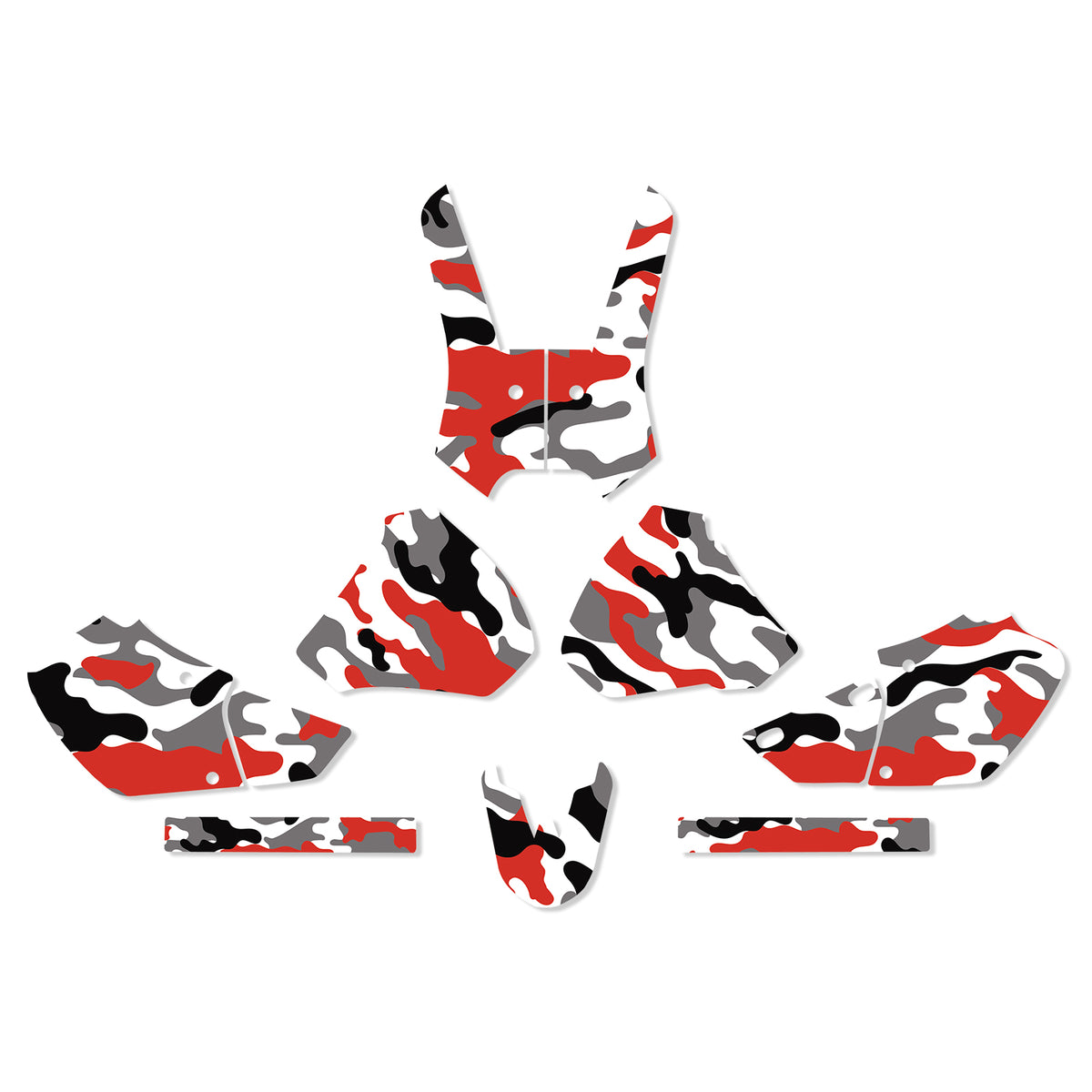 Motorcycle Full Graphics Decals Stickers Set For HONDA XR250/XR400 1996-2004
