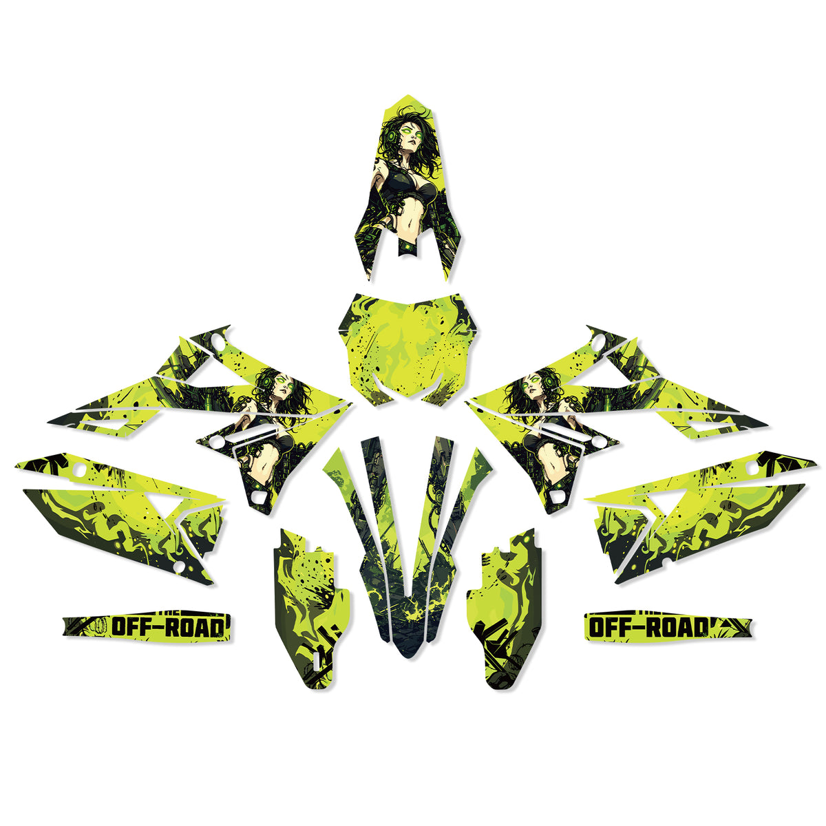 Motorcycle Full Graphics Decals Stickers Set For SUZUKI RMZ250 19-25 RMZ450 18-25