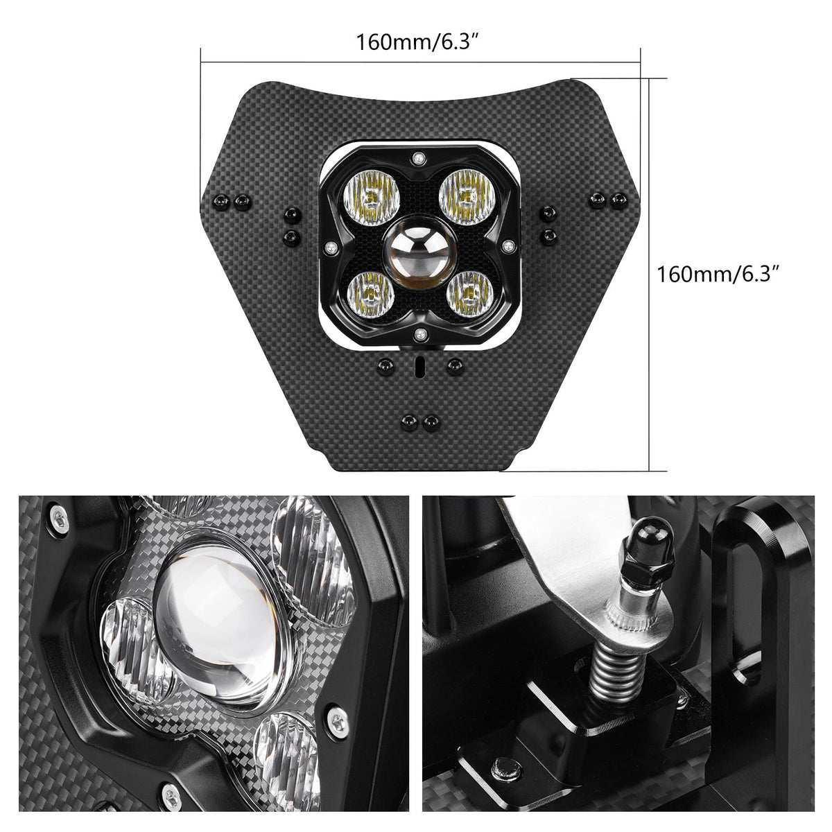 Rally Headlight Kit For KTM 150-500 EXC/EXC-F/XC-W/XCF-W/XW-F 2024-2027