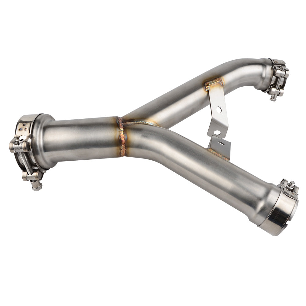 Motorrad Decat Auspuffrohr Y Mid Rohr Link Fallrohr für Kawasaki Z1000 2011 -2018