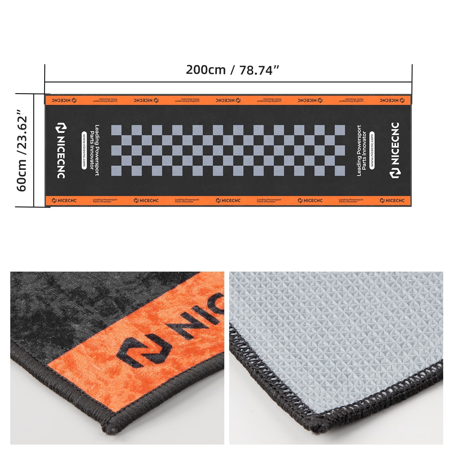 NICECNC Motorcycle Garage Carpet Display Parking Pit Mat