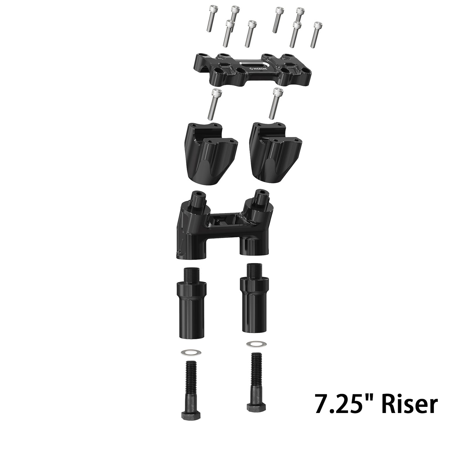 Modular Kickback Handlebar Riser For Harley Dyna Fat Street Bob Low Rider Super Glide