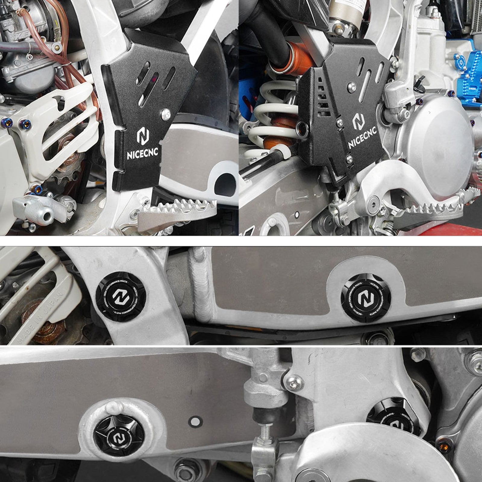 Motorcycle Frame Hole Plug Cover For Yamaha YZ250 2016-2023
