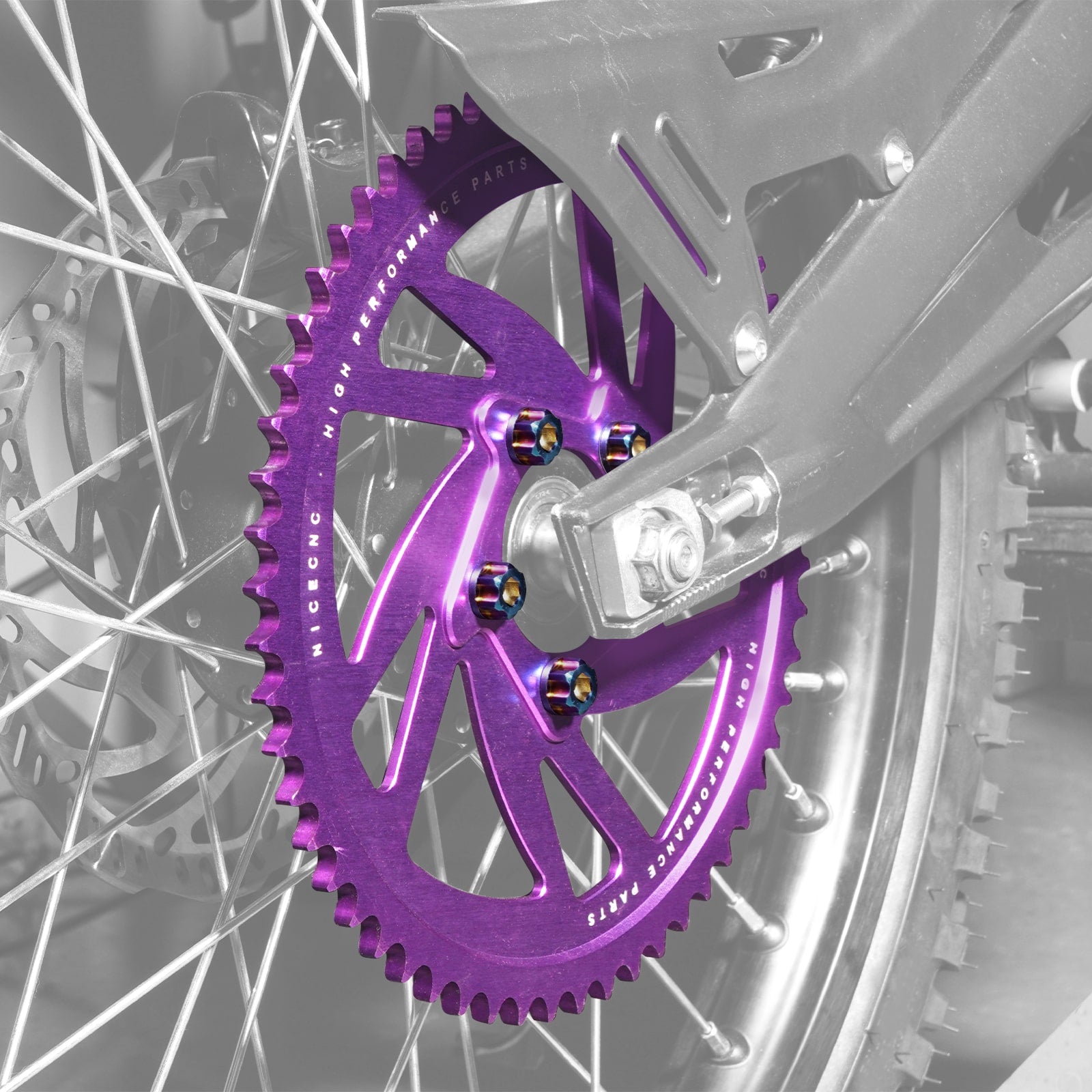 58T Rear Sprocket & Sprocket Bolts For Surron Light Bee Segway X160 X260