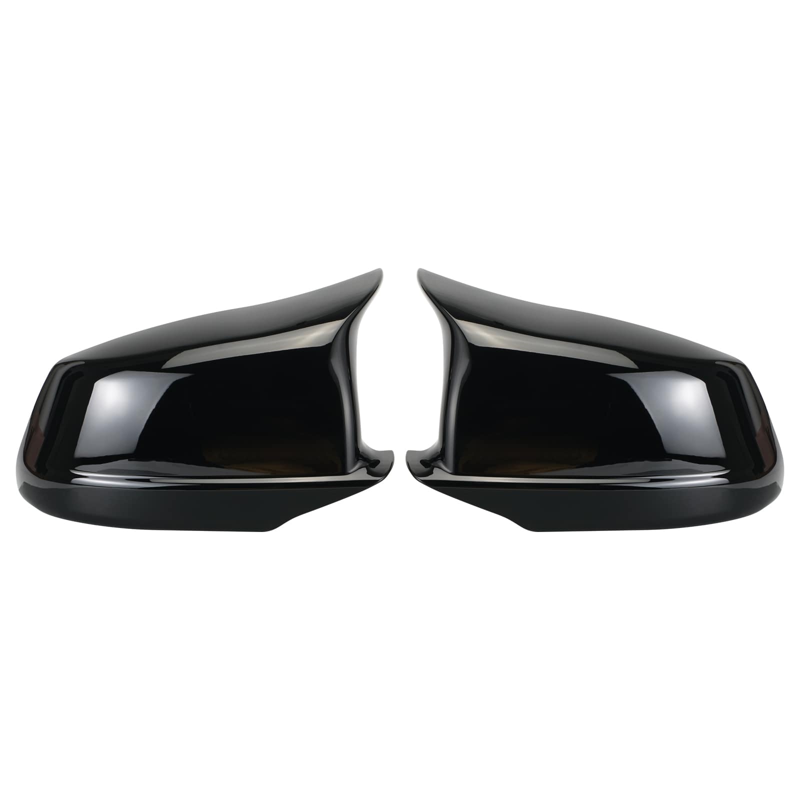 2PCS M-Style Side Mirror Cover Cap Replace For BMW 5 Series F10 F11 Pre-LCI