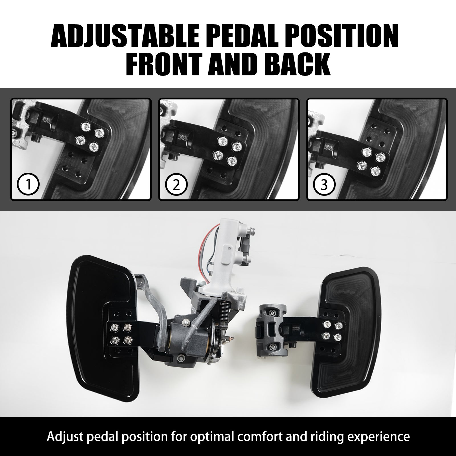 Enlarged Rider Foot Floorboards Pegs Rest Pedals For Can-Am Ryker 600 900 ACE
