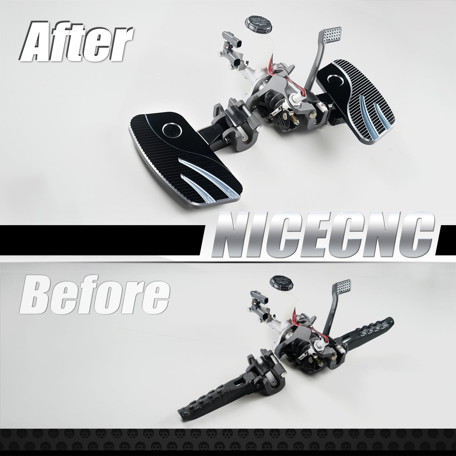 Enlarged Rider Foot Floorboards Pegs Rest Pedals For Can-Am Ryker 600 900 ACE
