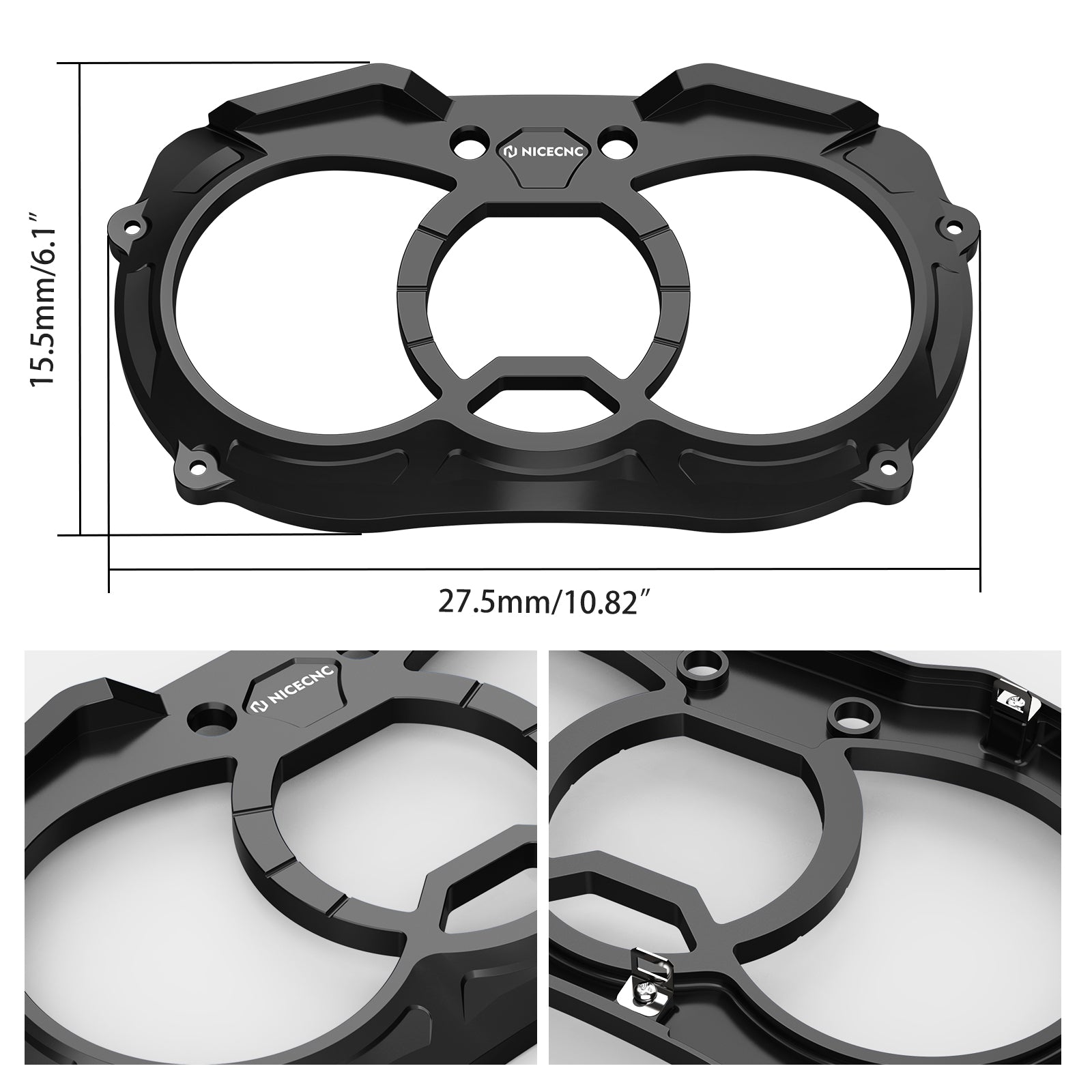 UTV Dash Bezel Dash Gauge Cover Panel Trim For Can-Am X3