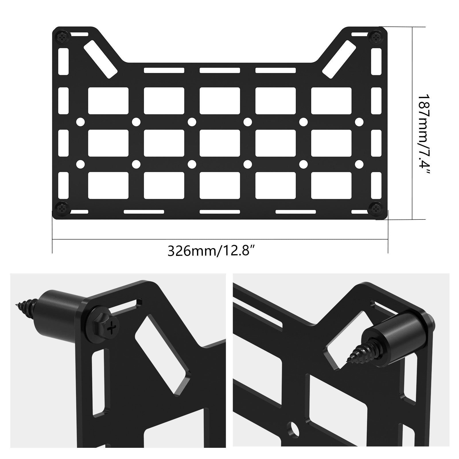 UTV Universal Rigid Molle Organizer Panel For Polaris RZR XP 1000 General 1000