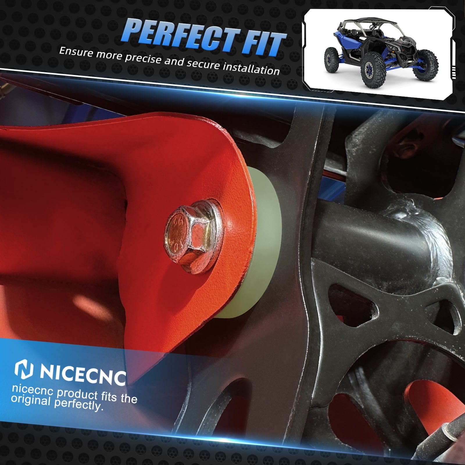 UTV Anti Vibration Poly Engine Mounts Bushings Kit For Can-Am Maverick X3