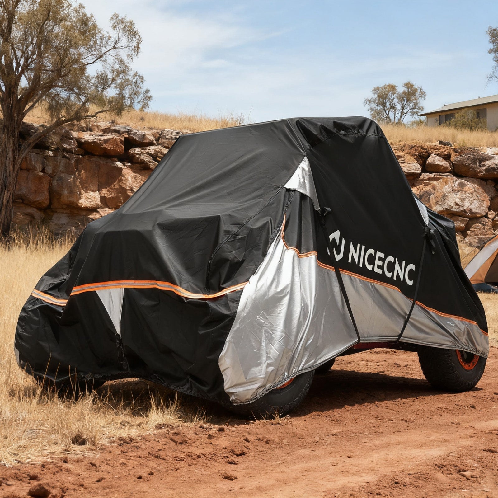 Heavy Duty UTV Storage Cover w/PU Coating 133"x75"x62" For Honda Talon 1000R 1000X