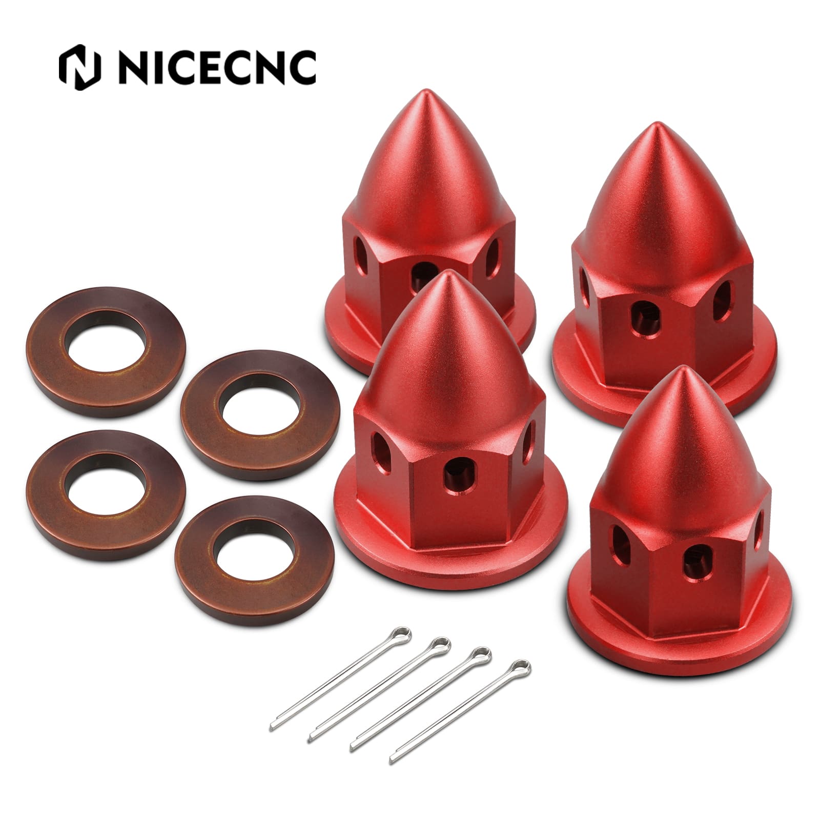 UTV M20 Wheel Hub Cap Castle Nuts Kit For Can-Am X3 Maverick Trail Traxter