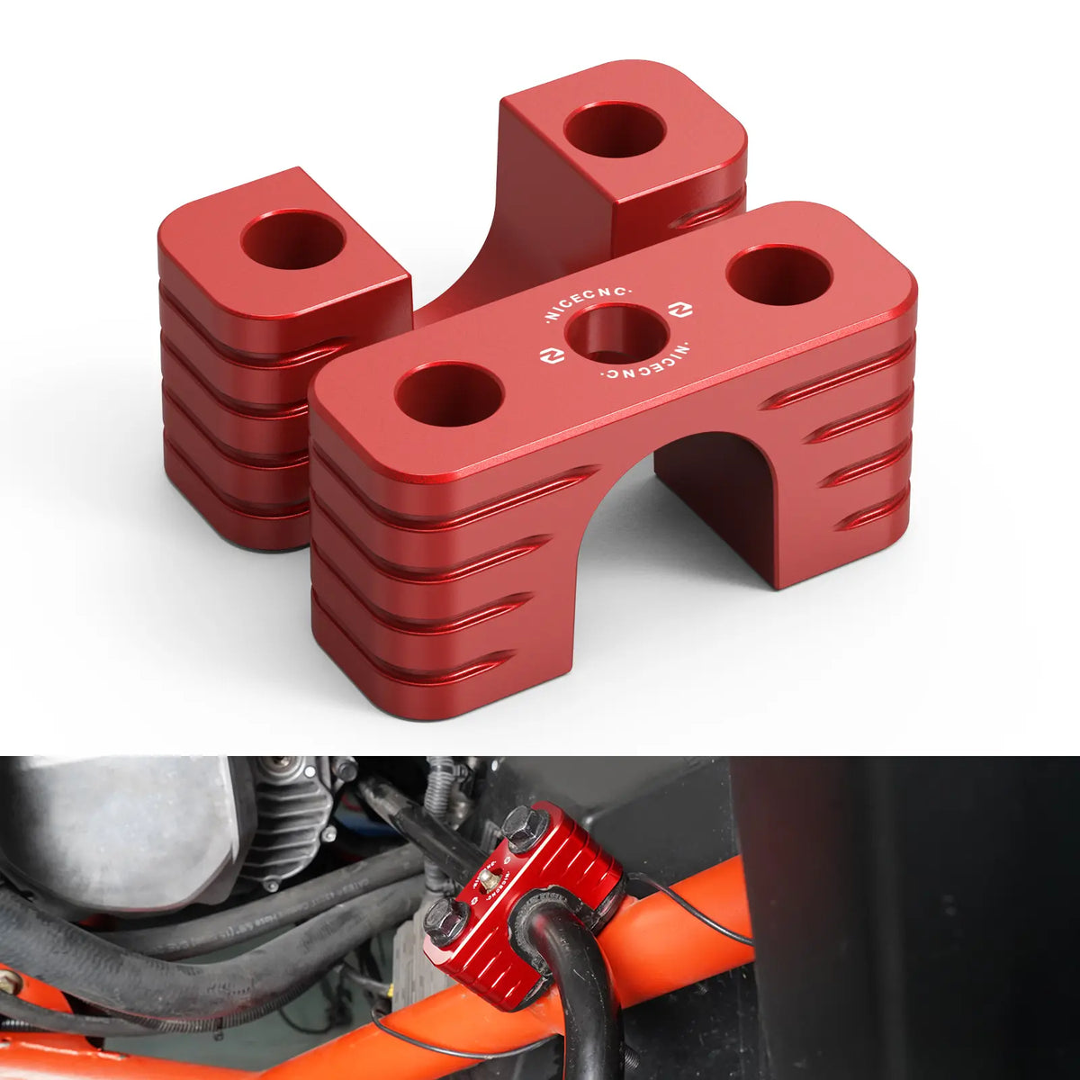 Rear Sway Bar Clamps Mounts Stabilizer Bracket Kit For Can-Am X3 2017-2023